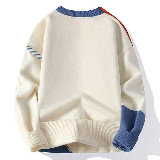 Winter Colorblock Long Sleeve Pullover